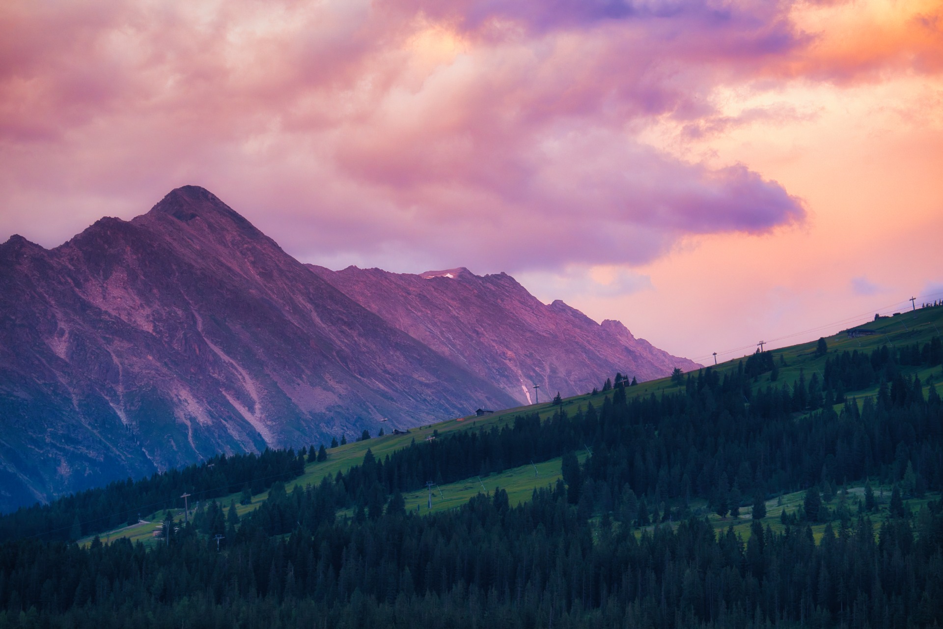 Při západu hory září - fotoavideoakimtv